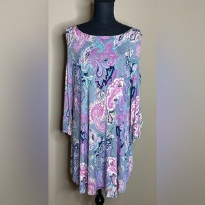 NWT 3XL Plus Size Cold Shoulder Tunic